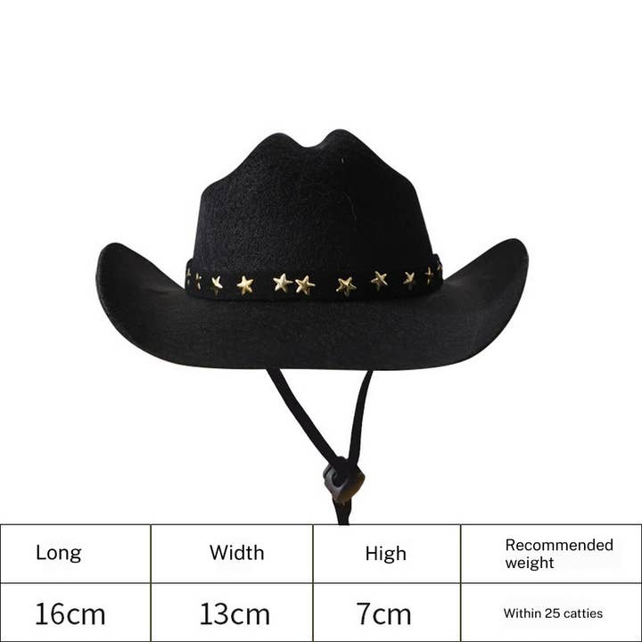 Toby Supply - Wholesale Pet Hat - Dog - Cowboy Hat for Cats – Stylish Sun Hat for Persian_CWMM72629