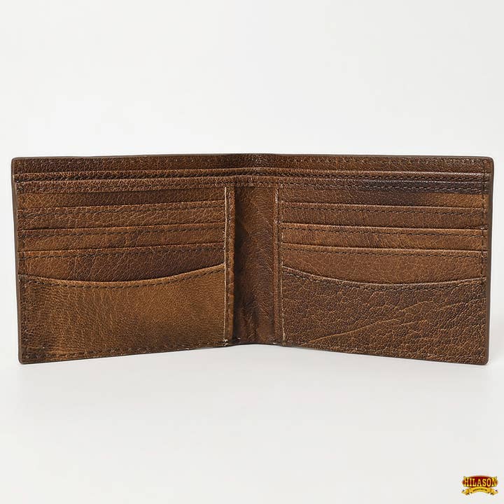 HILASON – wholesale Plånbok - Unisex – Western Rodeo Bifold Herr Dam Amerikansk Läderplånbok