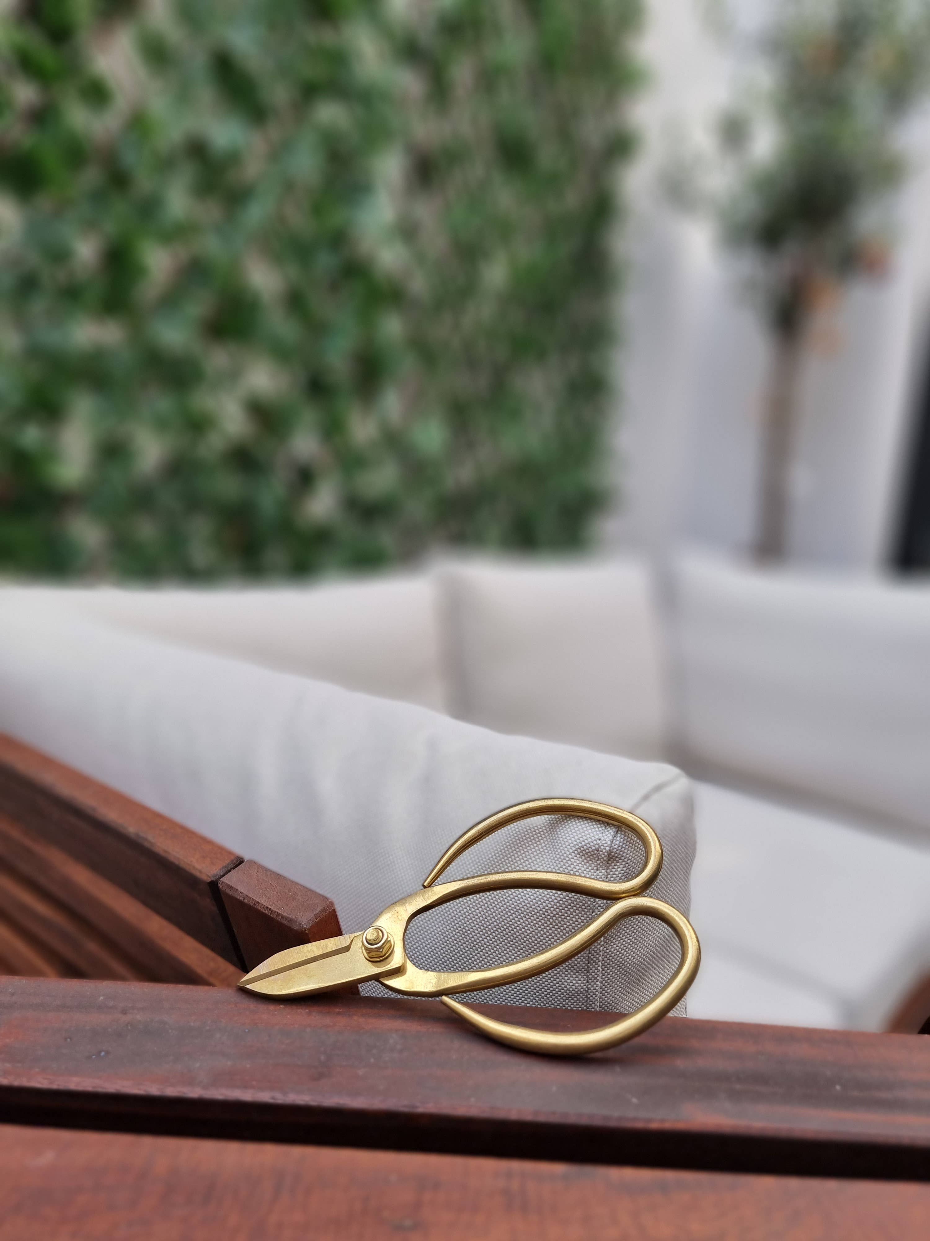 Botang - Vente Outil de jardinage - Ciseaux à bonsaï forgés avec manche en métal doré3