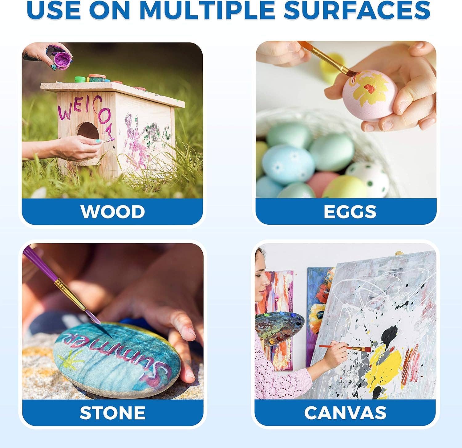 Keff Creations – Engroshandel Malesæt – 24 Creations Vibrant akrylmalingpottersæt4