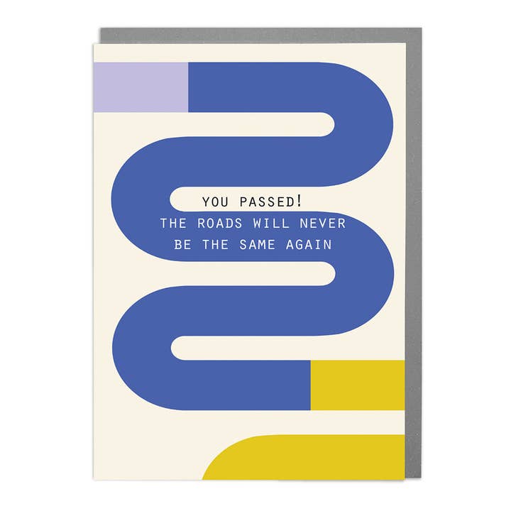 Driving Test Passed - Humorous Card by Lola Design for wholesale by Lola Design Ltd