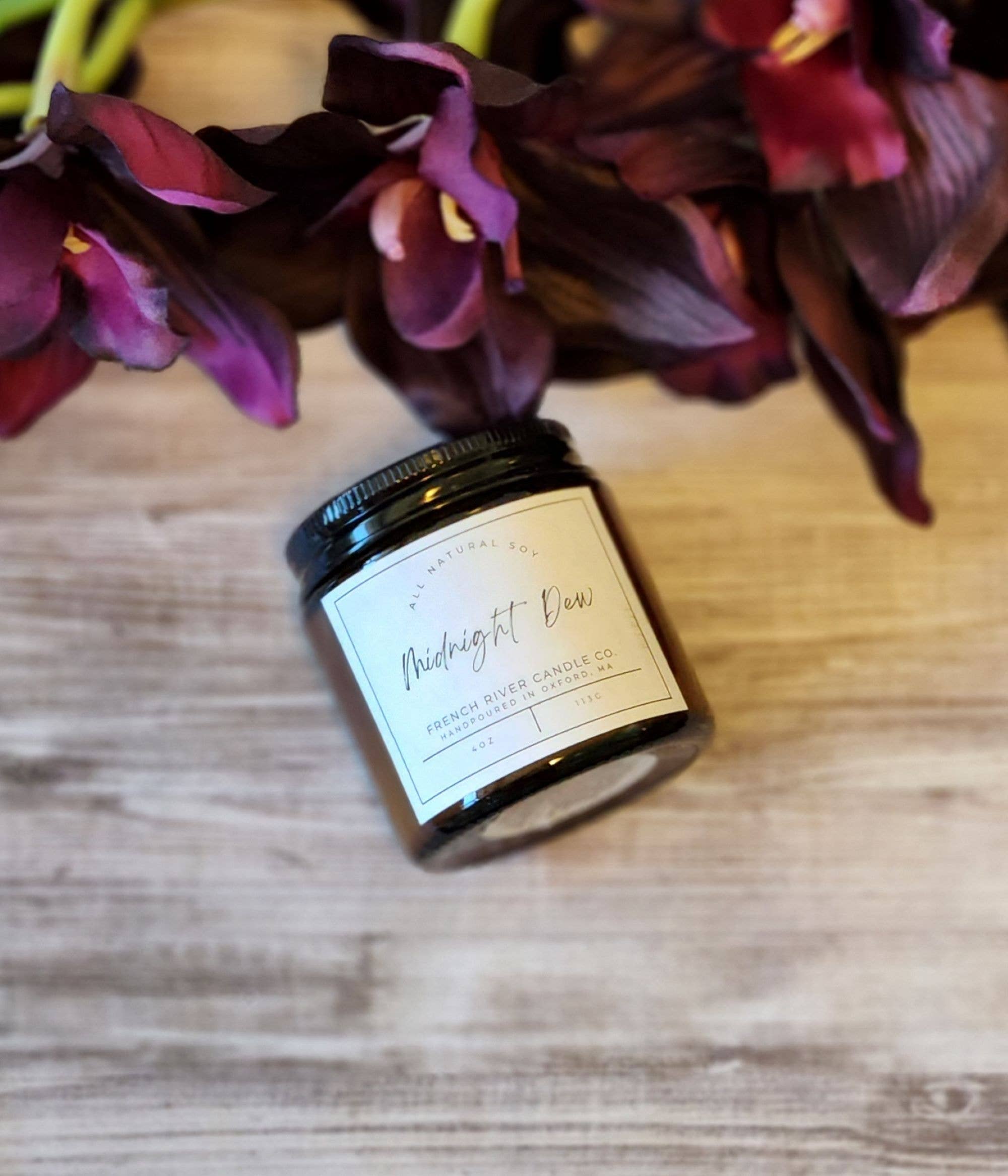 French River Candle Co. - Vendita all'ingrosso Candela in vasetto - Candela di soia profumata Midnight Dew0