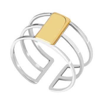 Miley 18k Gold & Silver Ring for wholesale by Indira Jewelry