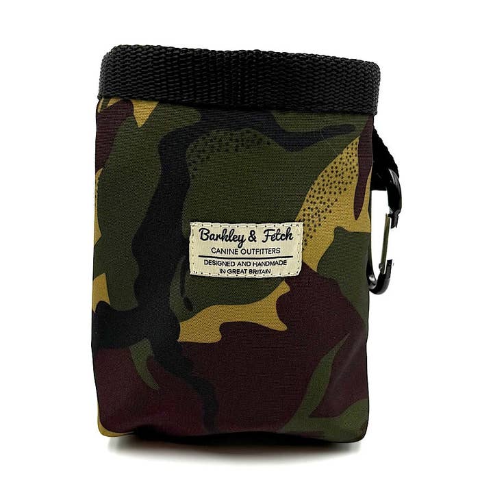 Barkley and Fetch - Vente Sac à friandises – chien - Sac à friandises kaki Camo0