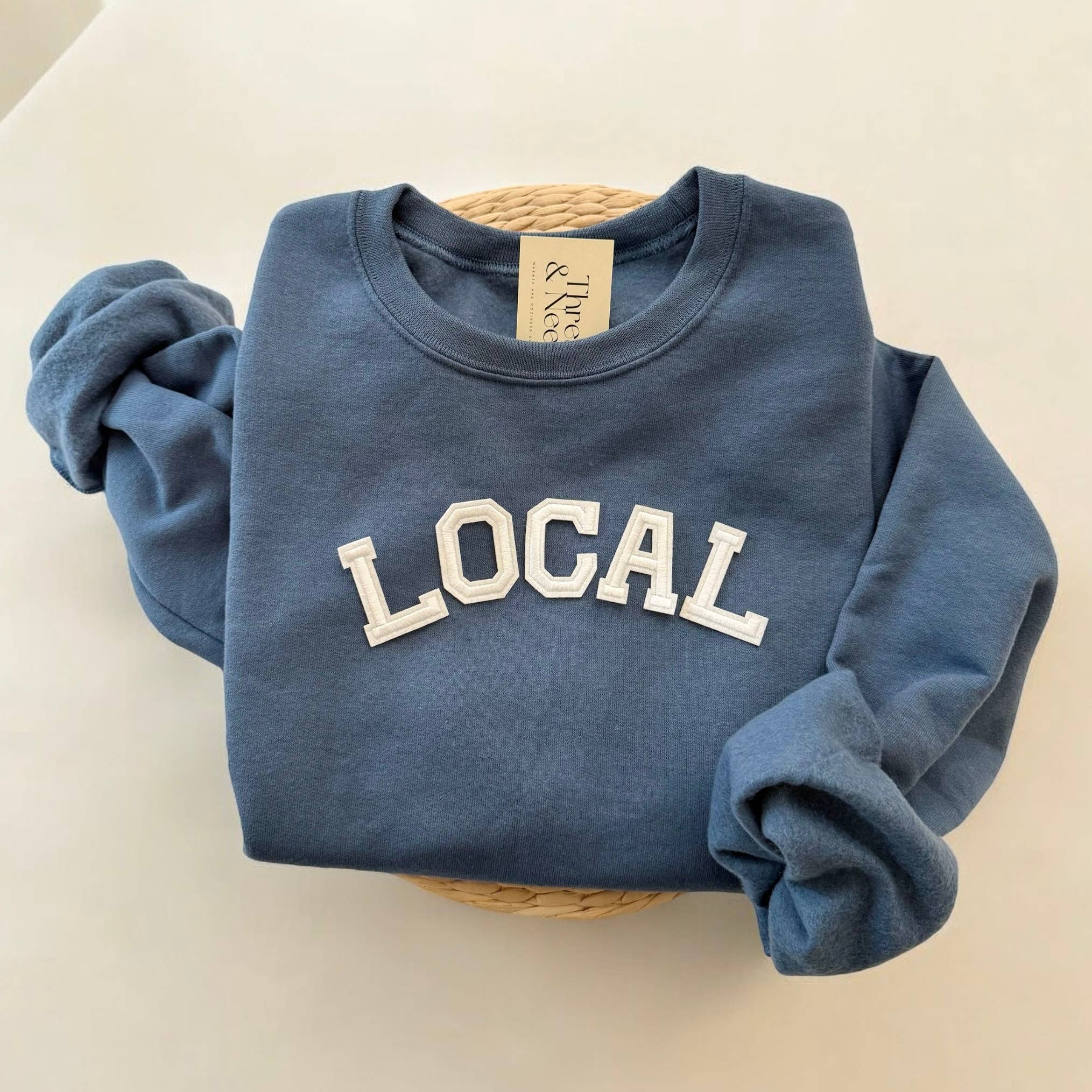 Threads And Needles, INC. - Wholesale Sweatshirt - Unisex - LOCAL Crewneck Sweatshirt, Shop Local Shirt