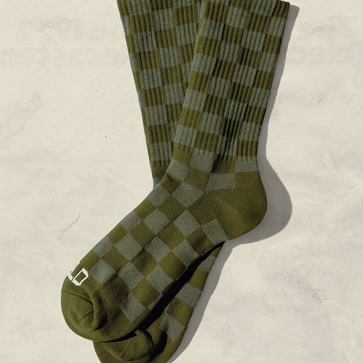 Tonal Checkerboard Crew Socks and other Purchase Wholesale odd socks. Free Returns & Net 60 Terms on Faire trending on Faire.