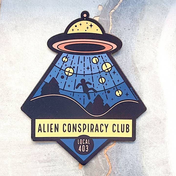 Alum and Ink - Wholesale Magnet - Alien Conspiracy Club Magnet1