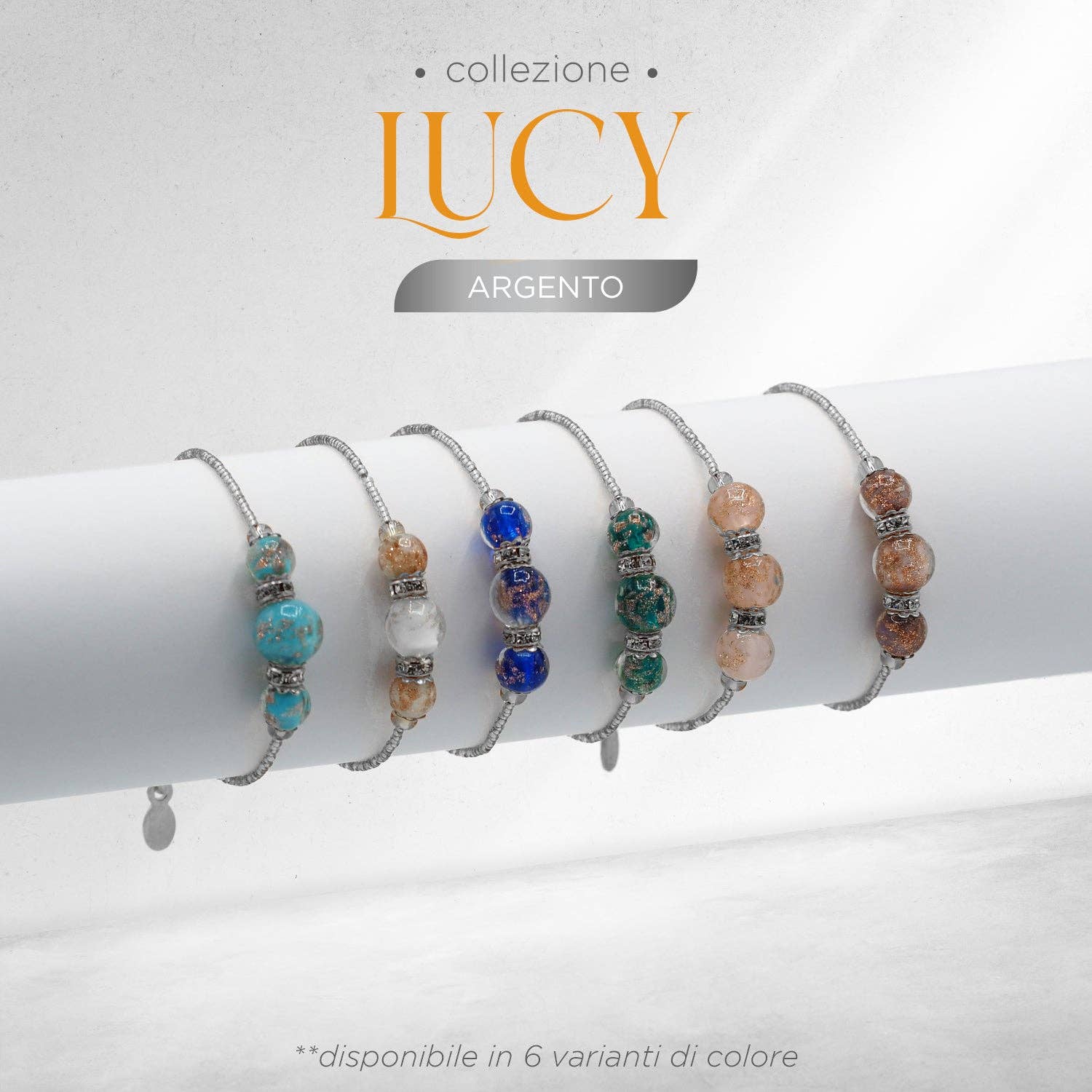 ALBATROS S.R.L. - Wholesale Beaded Bracelet - LUCY bracelet in Murano glass beads fashion gift idea elegant jewelry17