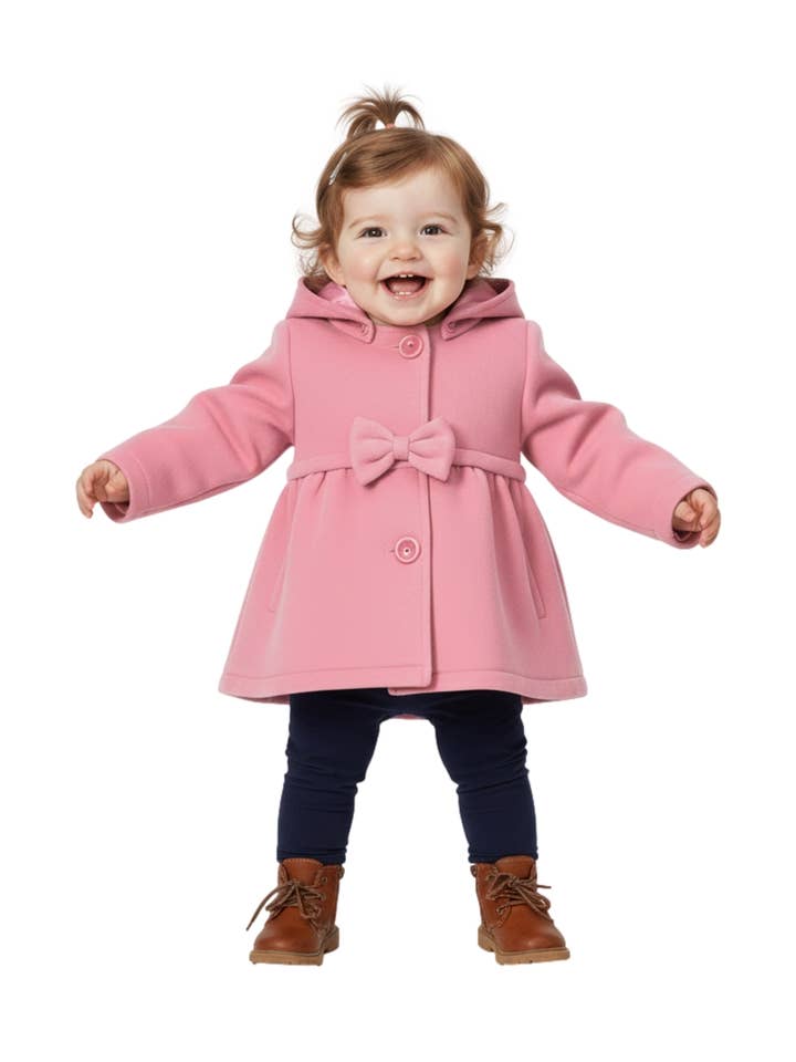 Unik - Wholesale Jacket - Baby - Baby Jacket with Bow 12-24M7