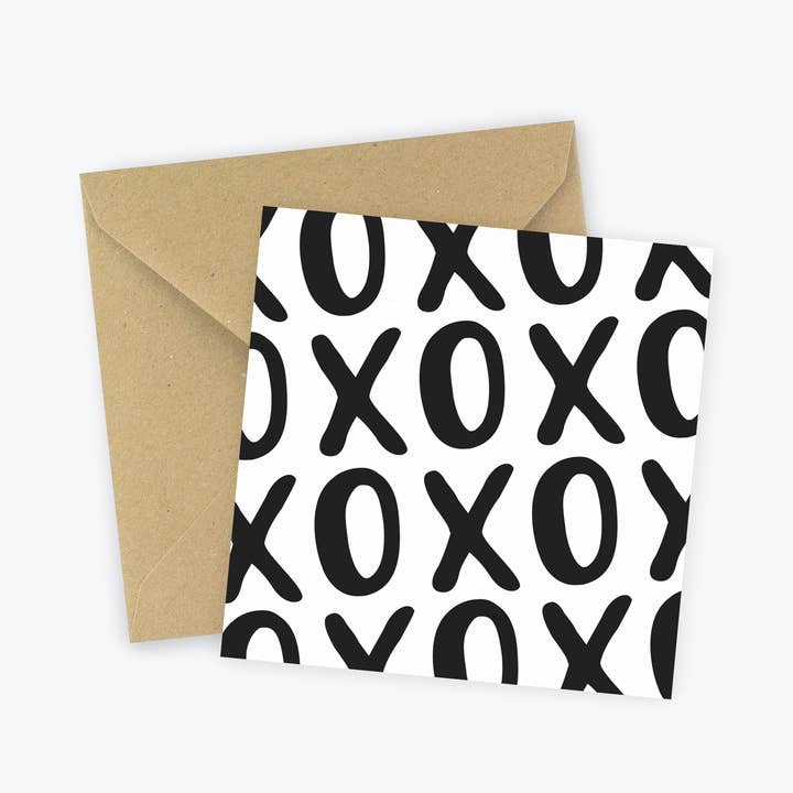 Mini Tarjeta de Positividad - XOXO, Abrazos y Besos, Tarjeta de San Valentín para venta al por mayor de Kreate Paper Co.