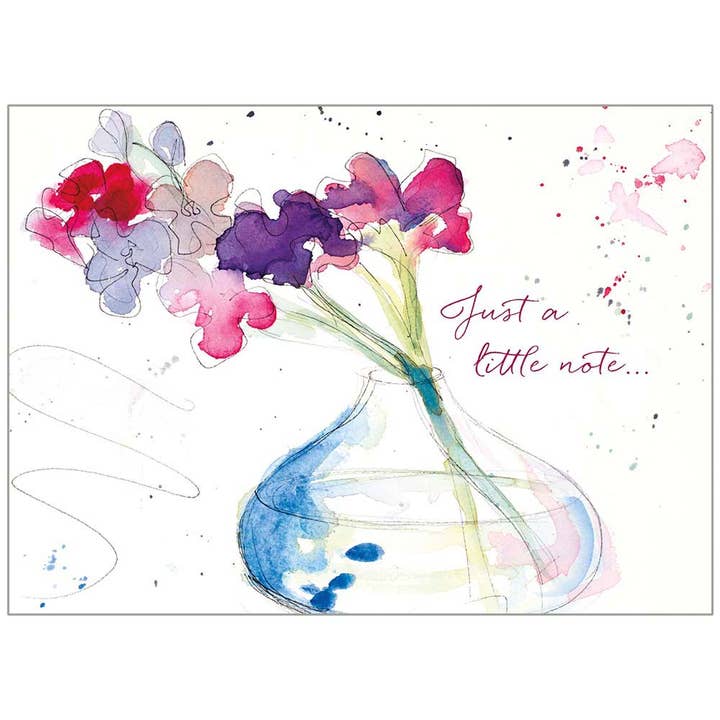 Carte de remerciement Fleurs colorées pour la vente par Legacy