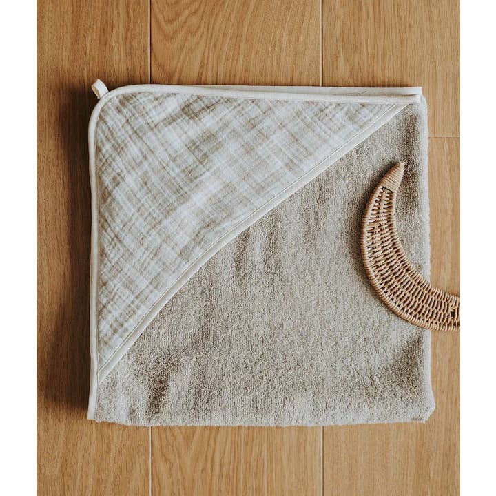 Manufacture des bébés français - Wholesale Hooded Towel - Kids & Baby - Vichy Galet bath cape1