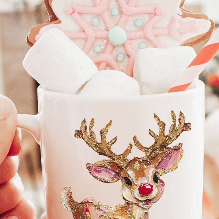The Painted Red Nose Reindeer Ceramic Mug and other Purchase Wholesale red mug. Free Returns & Net 60 Terms on Faire trending on Faire.