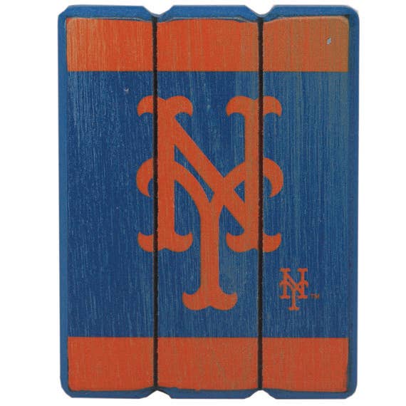Open Road Brands, LLC - Wholesale Magnet - New York Mets Oversized Planked Magnet