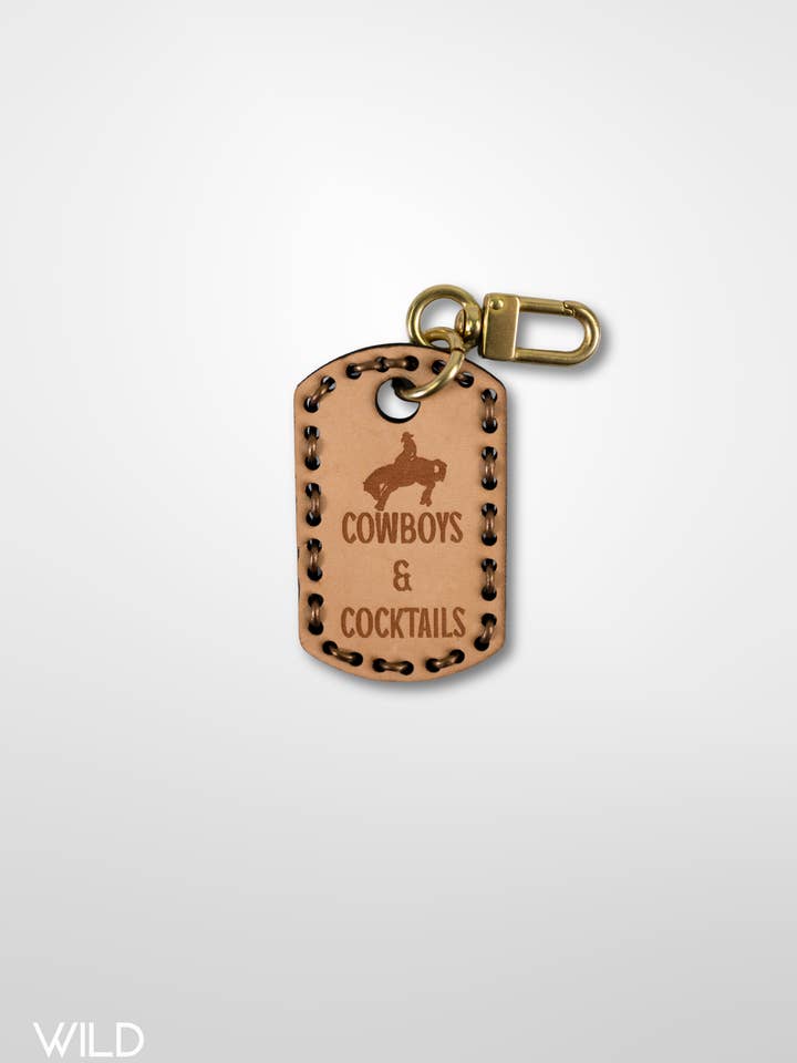 Cowboys & Cocktails - Dog Tag for wholesale by Wild Threads