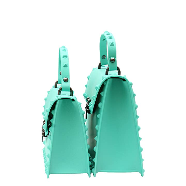 DASTI - Wholesale Top Handle Bag - Women's - Dasti Studded Handbags for Women Mini, Mint