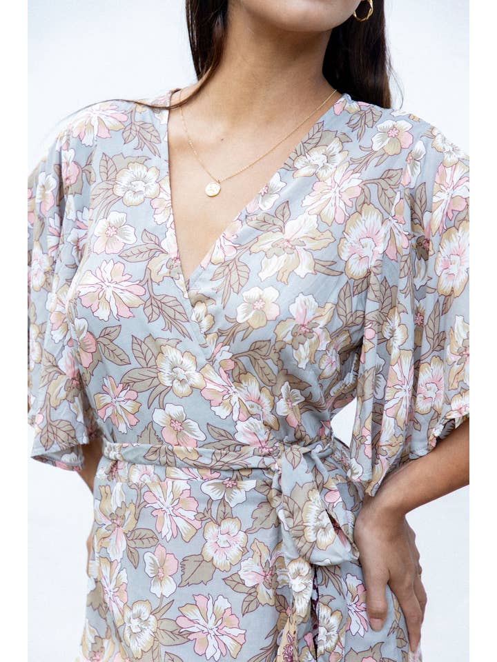 The Fox and The Mermaid - Wholesale Dress - Women's - Jodoh Wrap Dress (Fawn)