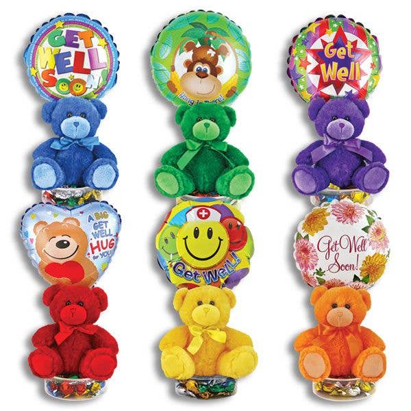 Get Well Bright Bear Kelliloons - Hard Candy for wholesale by Kelli's