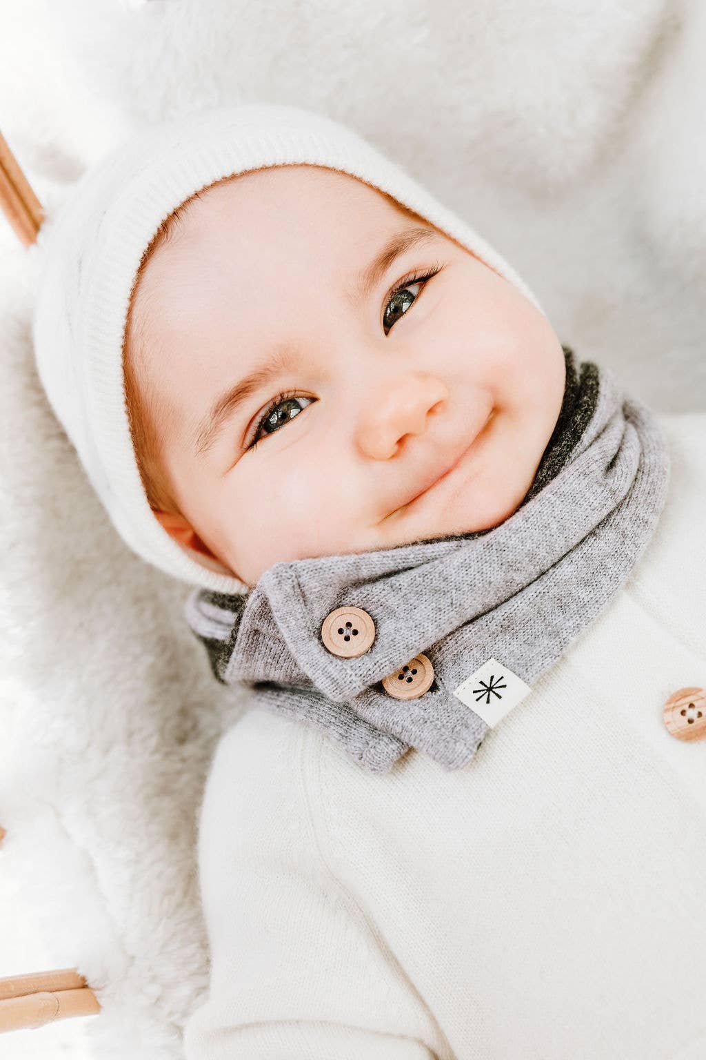 Lunö Tricot - Wholesale Newborn/Knit Hat - Baby - Cashmere Baby Hat - Penelope White8