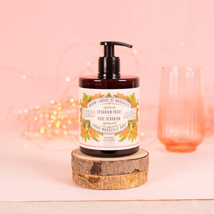 Panier Des Sens - Wholesale Hand Soap/Wash - Liquid Marseille Soap 500ml | Rose Geranium