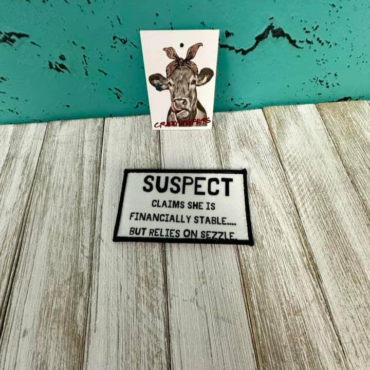 Crazy Heifers Wholesale - Wholesale Patch - DTF Patches Suspect-Iron on: Custom Option Available0