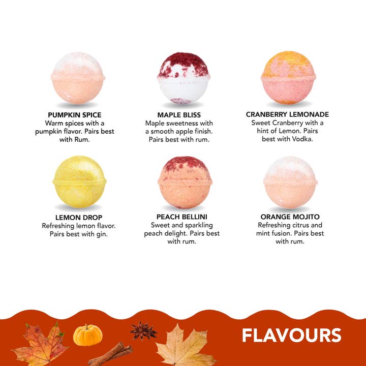 Cocktail Bomb Shop - Wholesale Cocktail Mix/Syrup - AUTUMN FIZZ PACK5