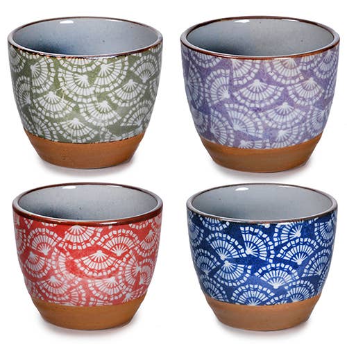 JPN GIFT SET: TEA CUP SET – JAPANESE FAN for wholesale by Fuji Merchandise Corporation