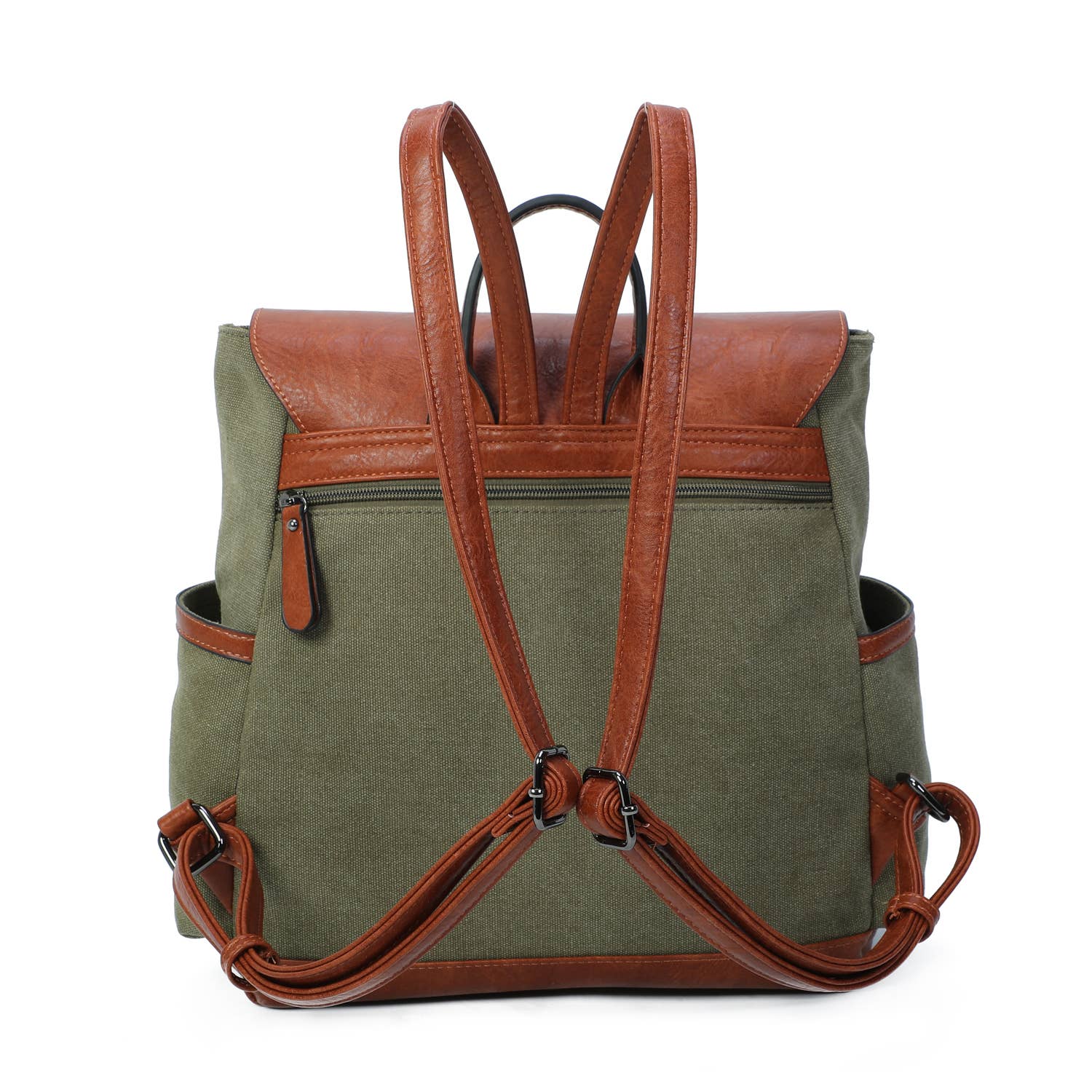 INES DELAURE - Wholesale Backpack - Women's - Two-material backpack2