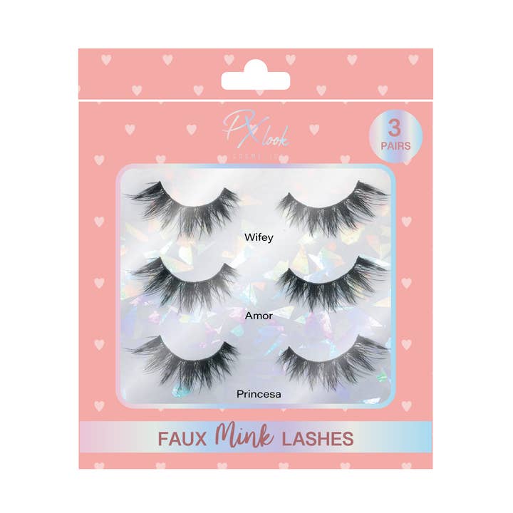 VIAI Beauty - Wholesale False/fake eyelashes - 3 Pair Faux Mink Lashes Set0