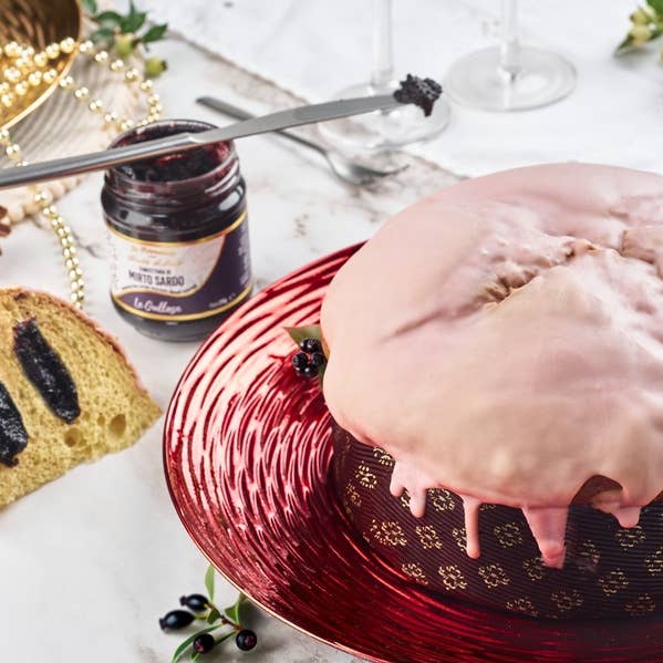 Panettone with myrtle jam 960g for wholesale by La Forneria di Pula