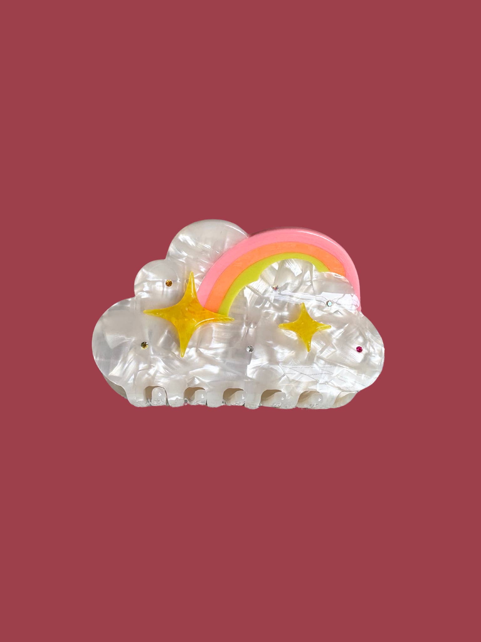 Yuuka Universe - Wholesale Hair Clip - Women's - Cloud Hair Claw, Rainbow Hair Claw, Whimsical Claw