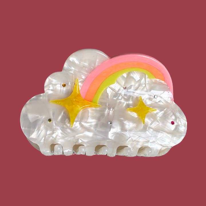Yuuka Universe - Wholesale Hair Clip - Women's - Cloud Hair Claw, Rainbow Hair Claw, Whimsical Claw0