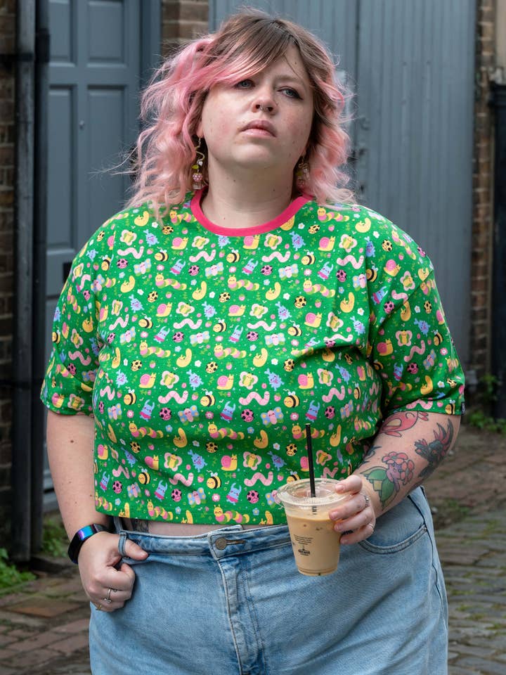 Rebel Romance – wholesale T-shirt – women's – Rebel Romance x Dipstick Store Bugs Cropped Boxy Tee11