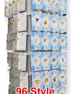 192 PCS- 96 Style Gift Card Counter Top Display 2pcs Deep for wholesale by Thoughtful Little Angels