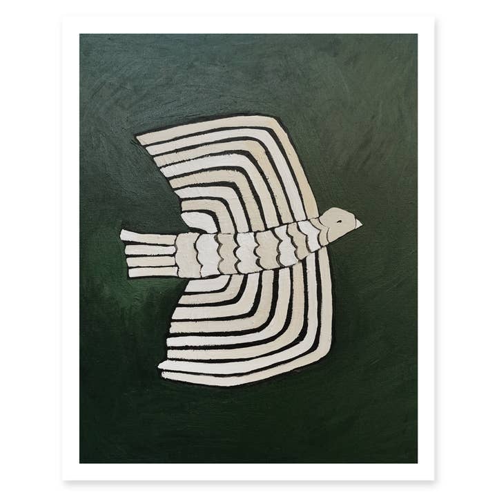 ALEX'S - Wholesale Art Print - Single Striped Bird 1