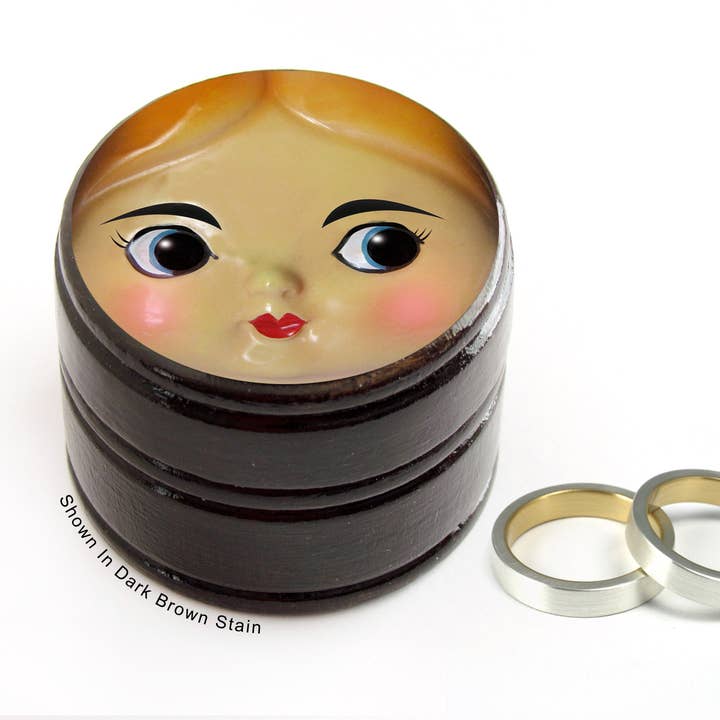 Silva Ware By Walter Silva - Wholesale Jewellery box/organiser - Doll Face Wooden Container Pill, Salt, Pill & Trinket Box3