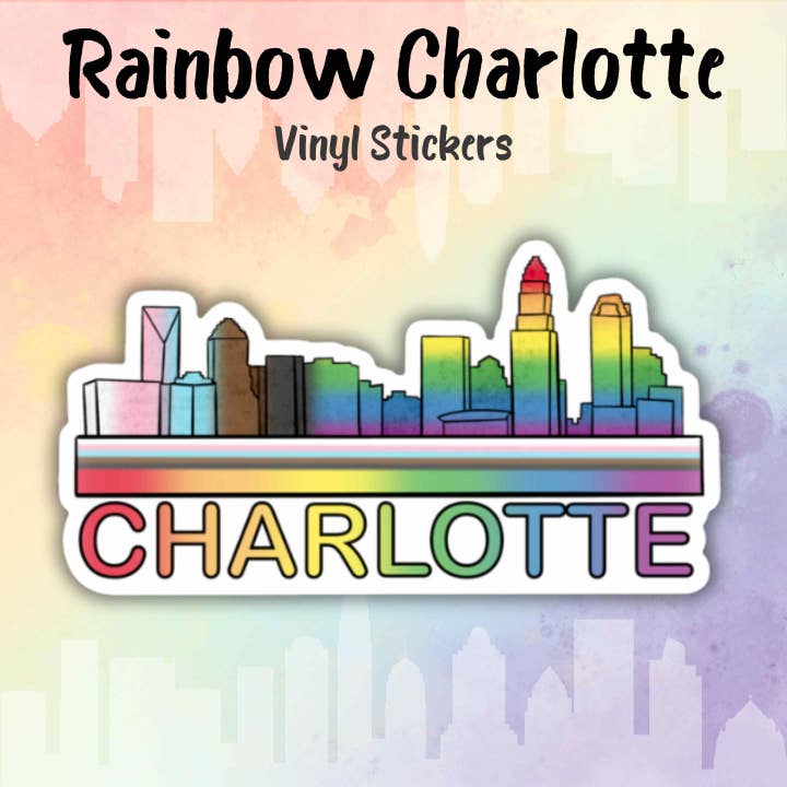 Rainbow Charlotte klistermærke for engroshandel hos Made by Max Designs