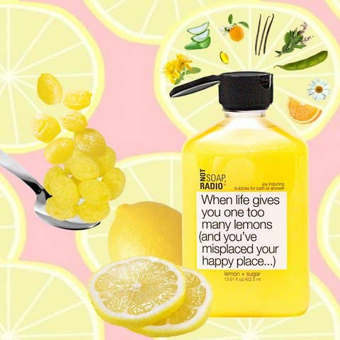 Not Soap, Radio – Gel de banho por atacado – Gel para banho e ducha 'Quando a vida te dá limões demais...'3