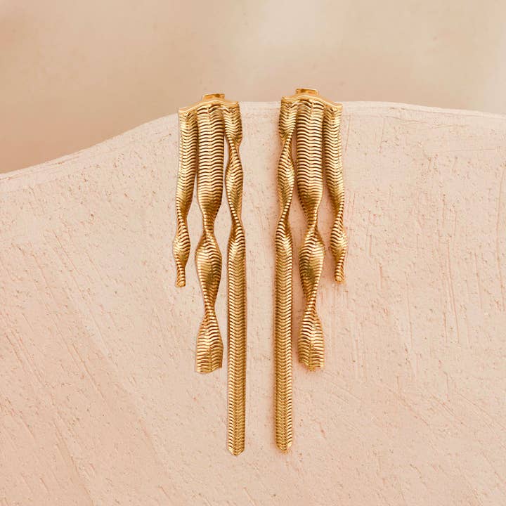Judith Benita - Wholesale Dangle Earrings - Aava twist maxi earrings5