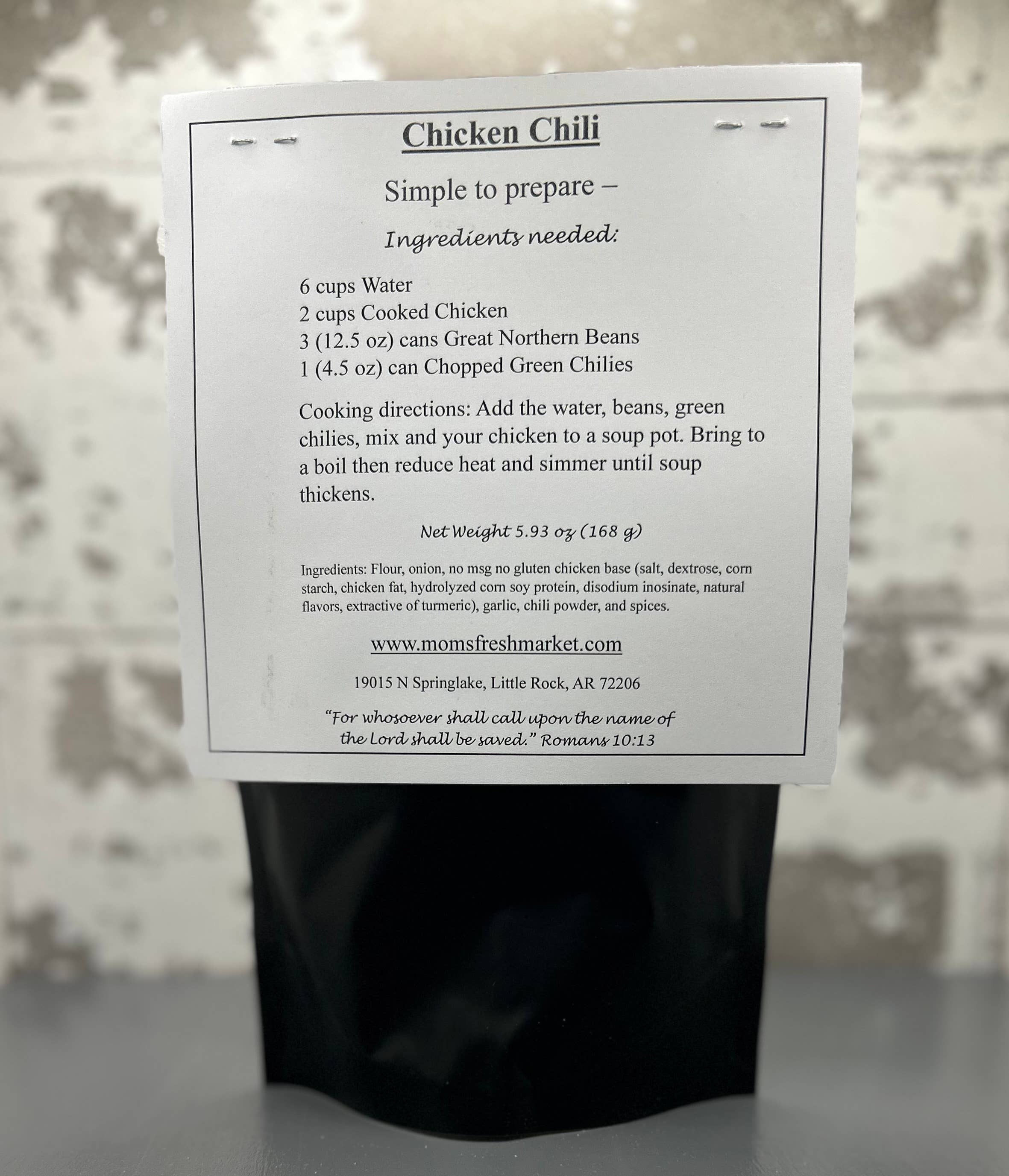 Mom's Market LLC - Wholesale Soup - Chicken Chili1