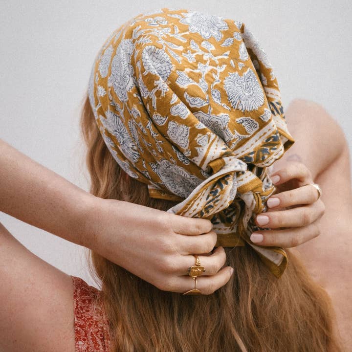 Indian Scarf - Tupia Absynthe for wholesale by Bonheur du Jour