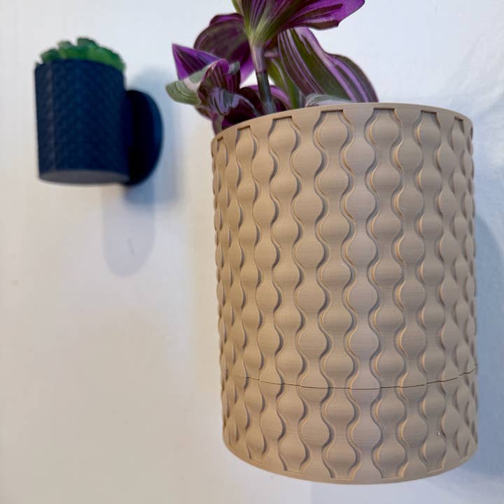 Raindrop Wall Pot – Modern Wall-Mounted Planter for Home & Office Decor | Matte Finish for wholesale by Brehmwood Creative