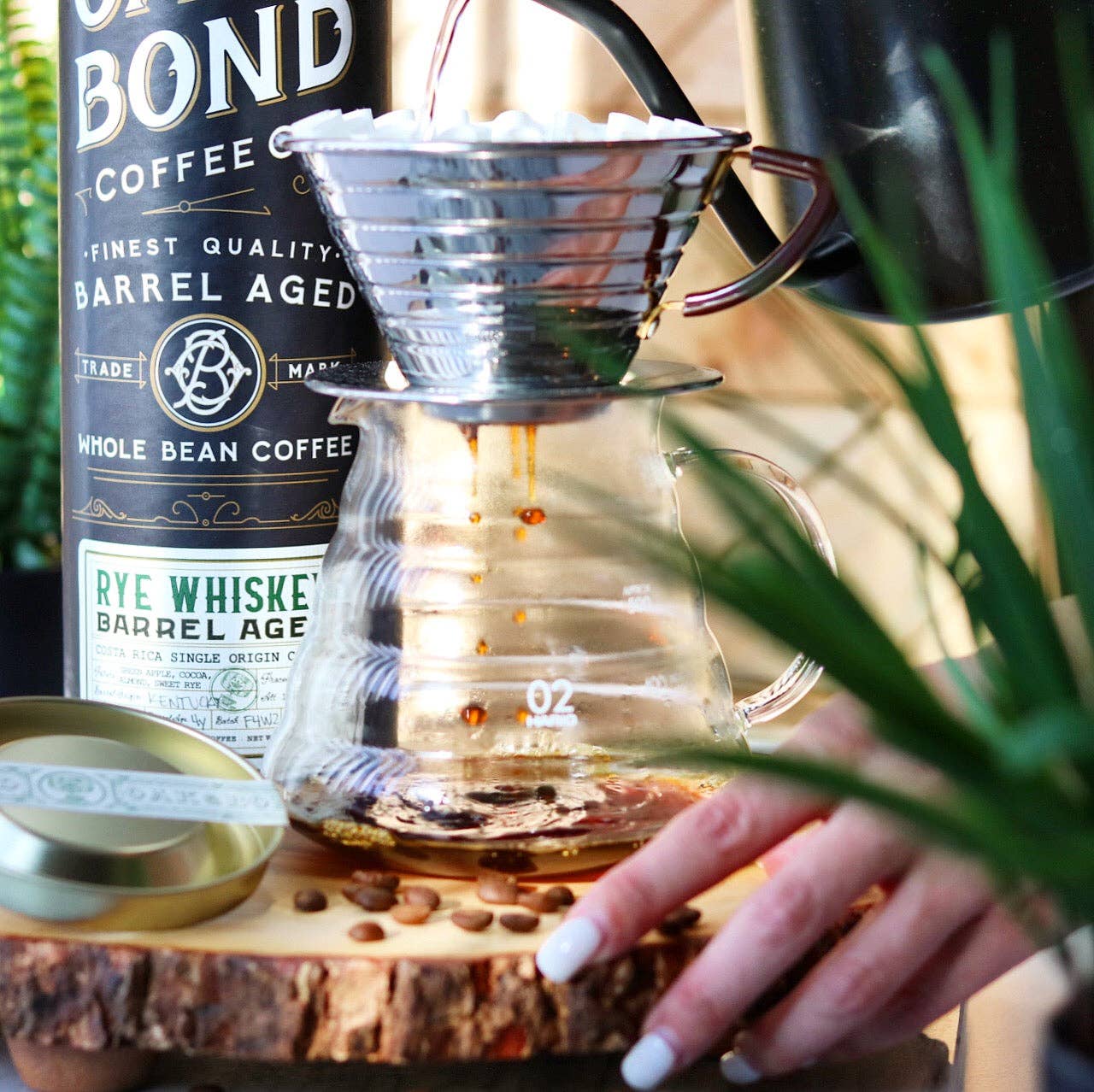 Oak and Bond Coffee Co. - Vente Grains de café - Café vieilli en fût de seigle Whisky6