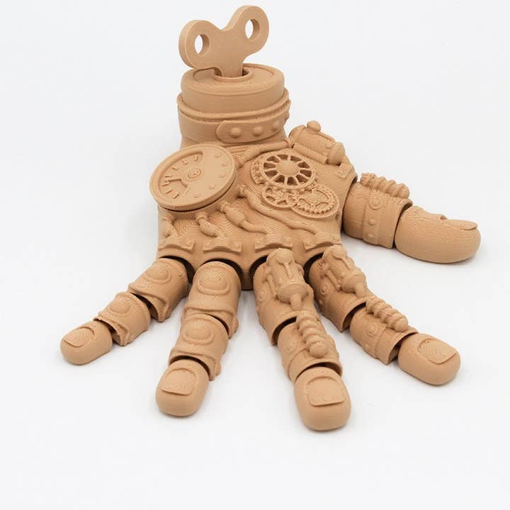 Steam Punk Fidget Windup Hand for wholesale by Clever Contraptions