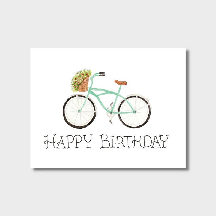 Aqua Bike - Birthday Greeting Card for wholesale by Tulip Design Company