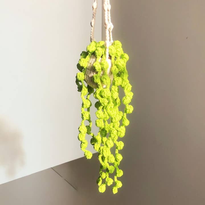 TOMOPOD LLC - Wholesale Stuffed/Plush Toy - Kids & Baby - Car Hanging Plant Crochet , Crochet Hanging Plant