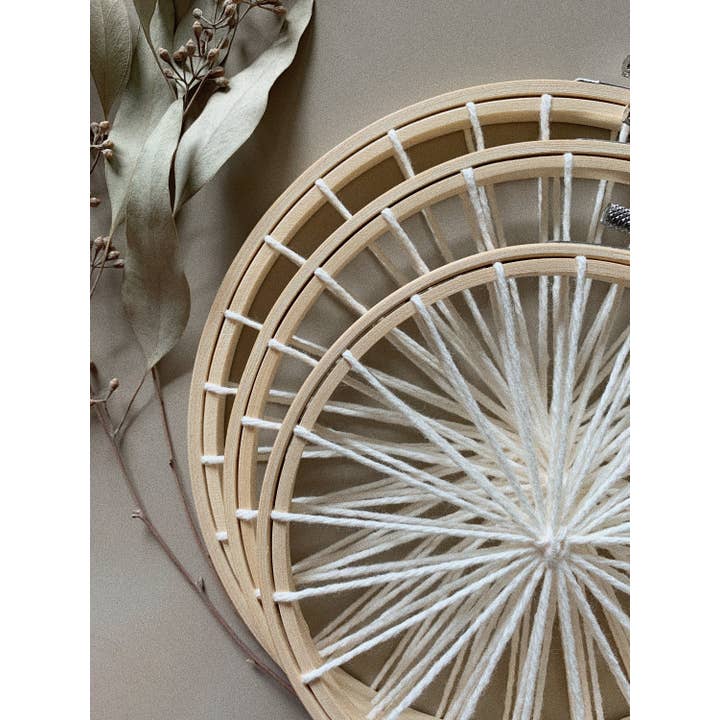 Euca Design - Wholesale Craft Supplies - Set of Three Warped Hoops: 6”, 7”, 8”