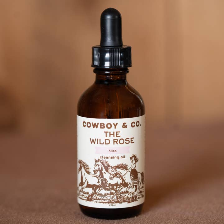 Huile Nettoyante Visage à la Rose | Huile Démaquillante Bio pour la vente par Cowboy & Co.