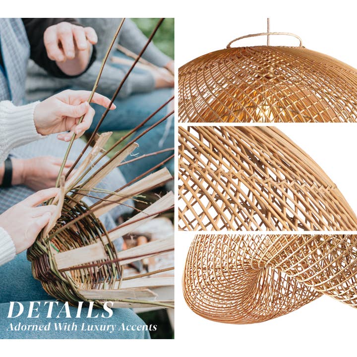 Rowabi - Wholesale Chandelier/Hanging Light - Sepherina Rattan Pendant Light
