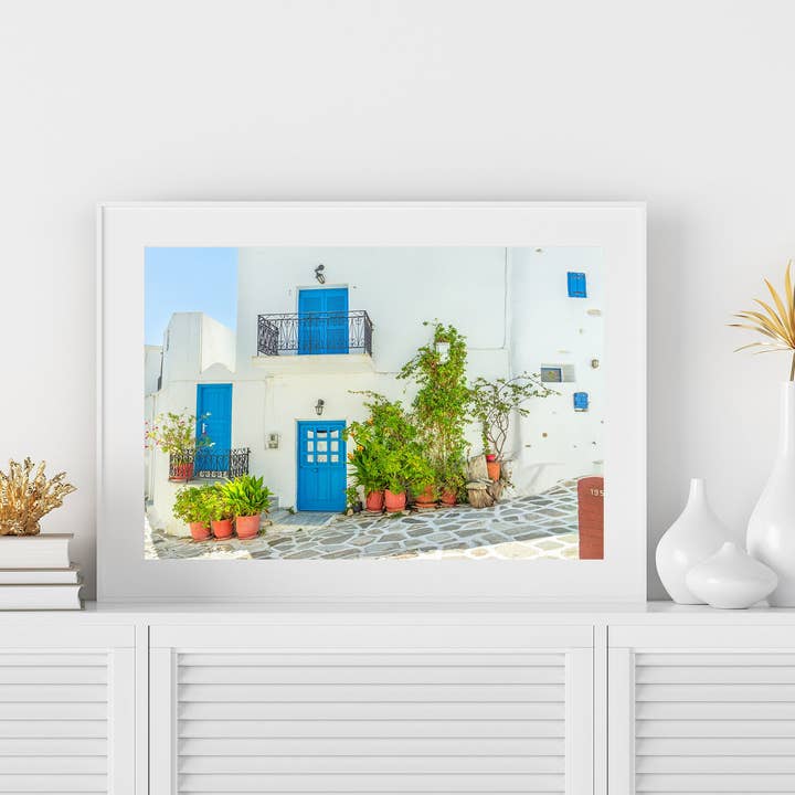Natasha Riha Photography - Wholesale Photograph - White Cyclades House | Fine Art Photography Print1